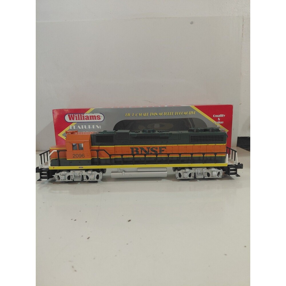 Williams 2096 O Gauge Model Railroad BNSF EMD GP38 Diesel Locomotive w/Box Read - Picture 4 of 10